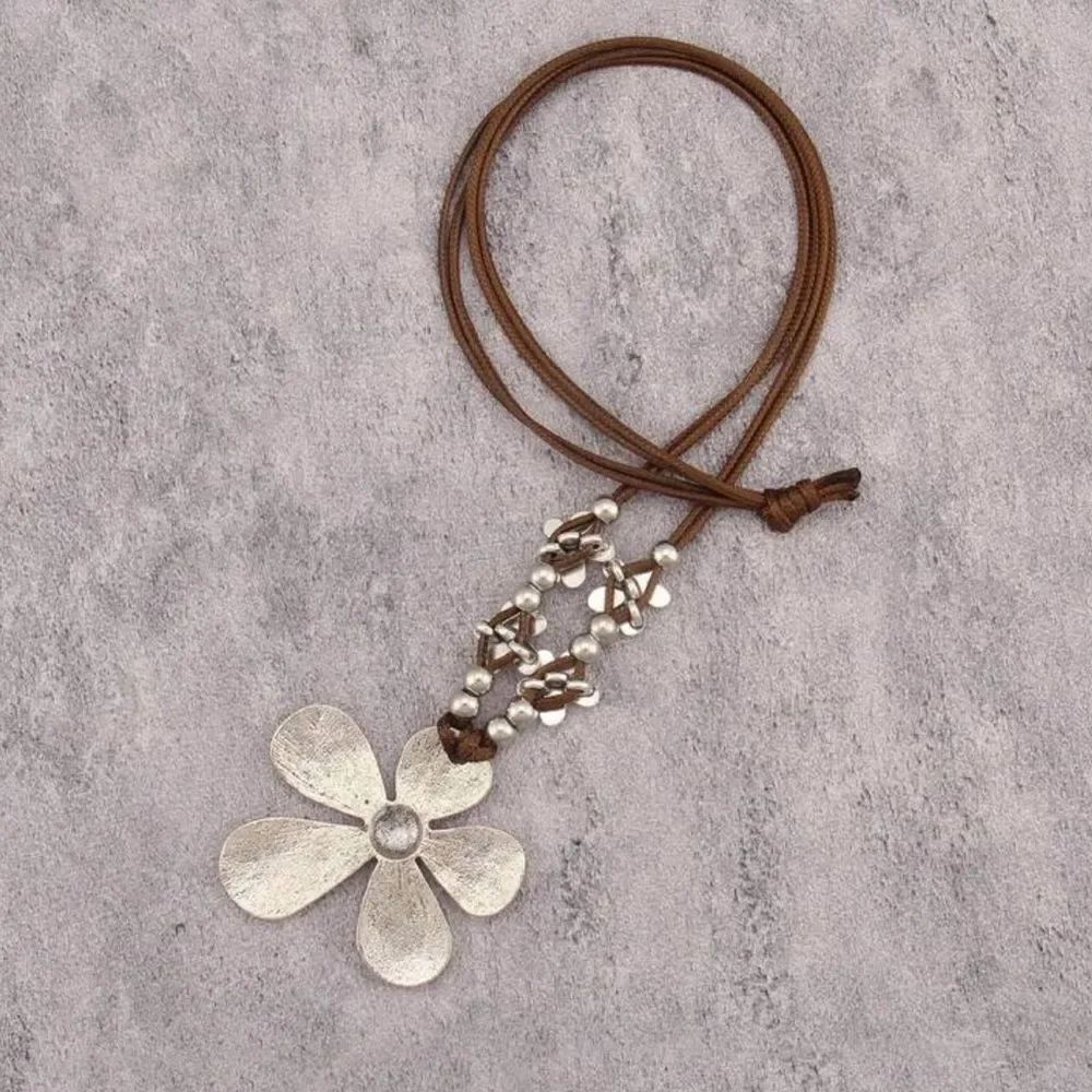 Boho Flower Necklace #2142
